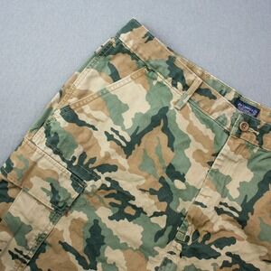 Levi Camo Cargo Shorts Men's W38 Army Green Beige Tactical Outdoor Utility